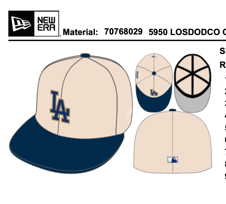 Los Angeles Dodgers Jackie Robinson 50th Anniversary Hat
