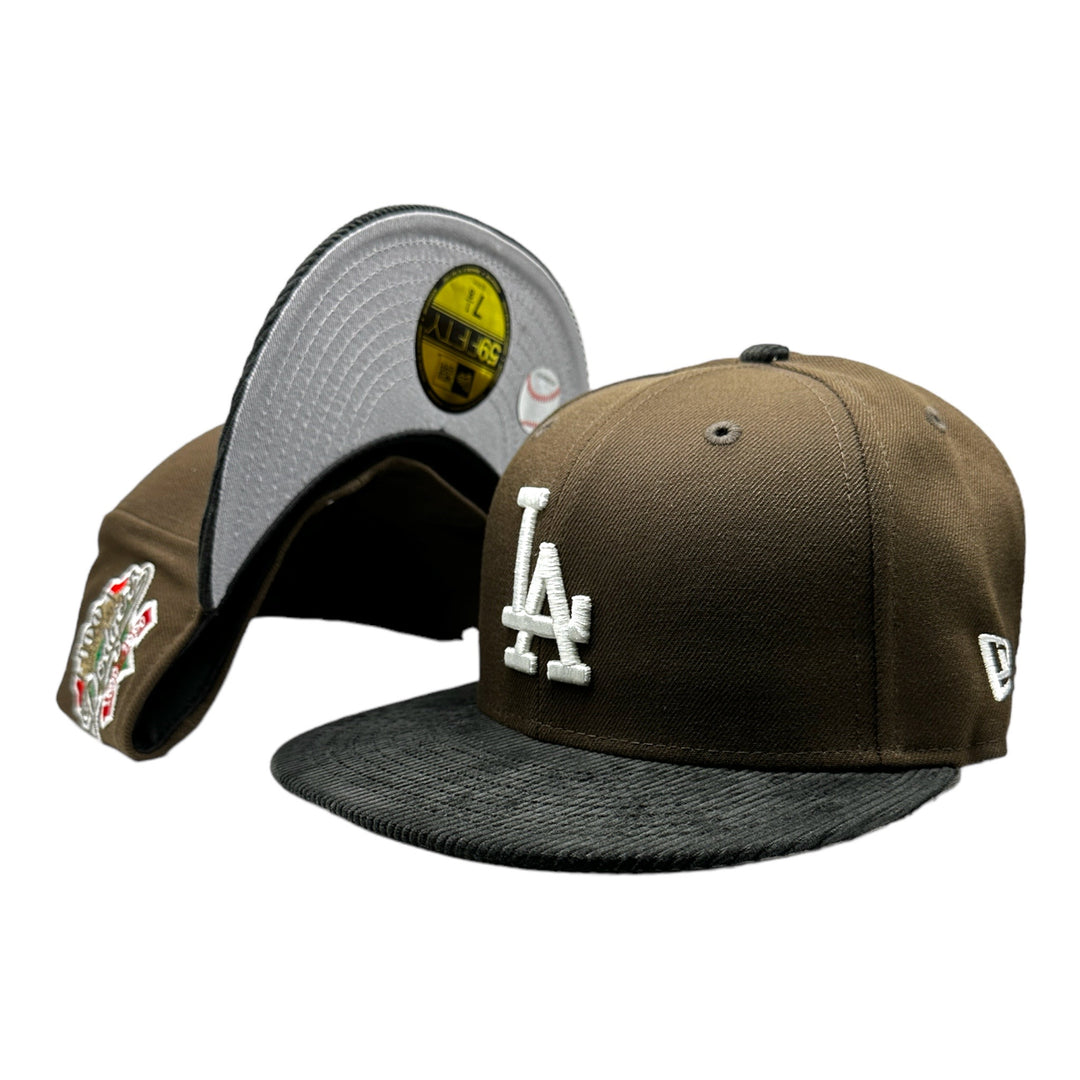 Los Angeles Dodgers 100 Years 59FIFTY Cord Visor