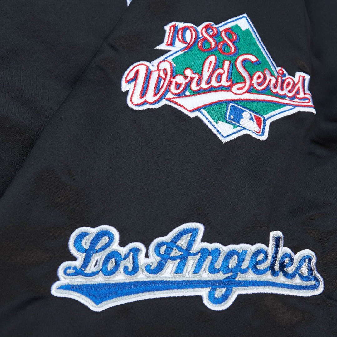 M&N City Collection Lightweight Satin Jacket Los Angeles Dodgers