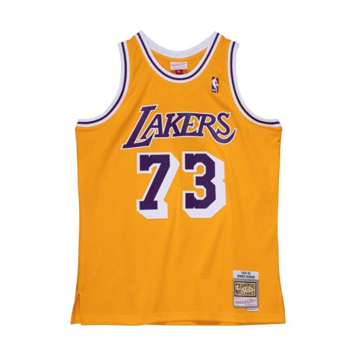 Mitchell & Ness Swingman Dennis Rodman Los Angeles Lakers 1998-99 Jersey