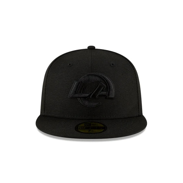 New Era Los Angeles Rams Black On Black 59FIFTY