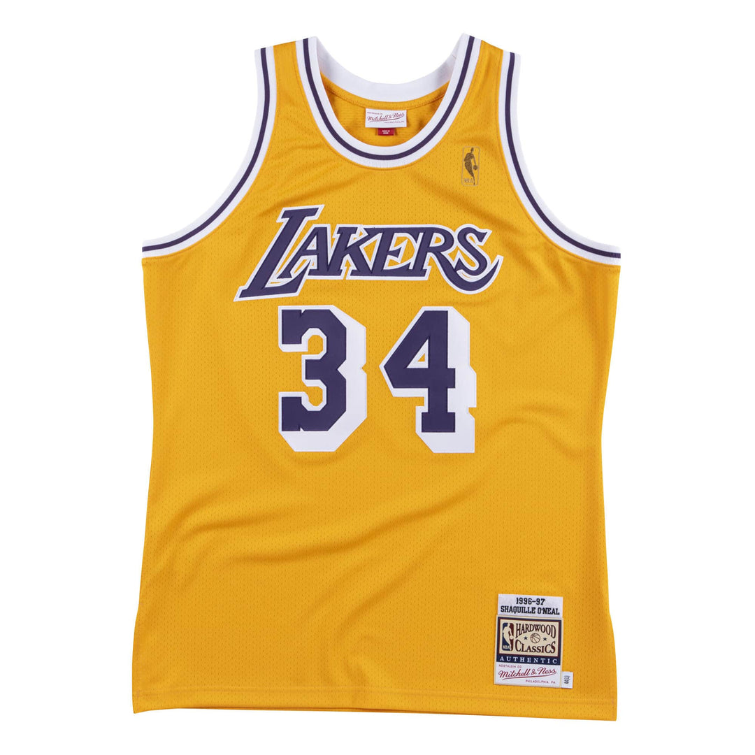 Mitchell & Ness Shaquille O'Neal Los Angeles Lakers 1996-97 Authentic Jersey